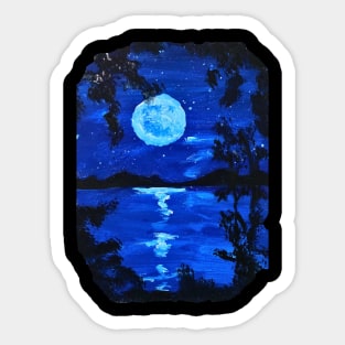 Full Moon Sillhoutte Sticker